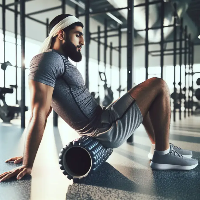 Visual representation of "roller" - An exercise machine with a cylinder that you roll on the ground.
