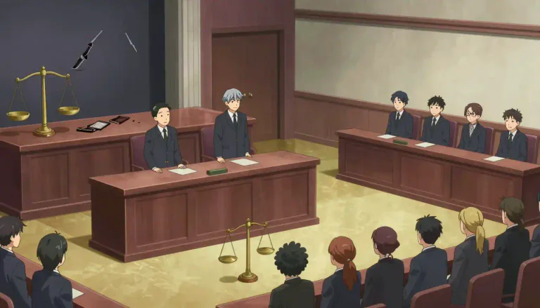 Visual representation of "retrial" - A second trial in court, usually ordered because the first trial was not fair or proper.