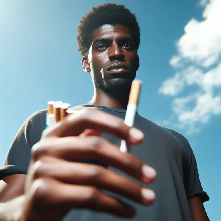 Visual representation of "kick" - To stop doing something addictive