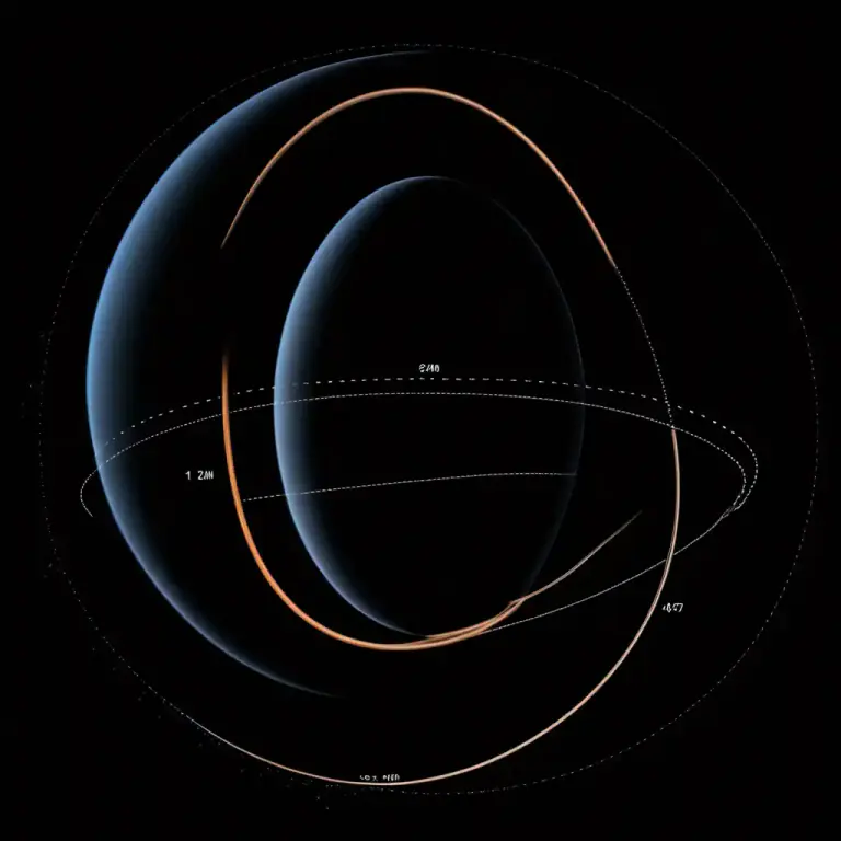 Visual representation of "eccentricity" - In astronomy, a factor that describes the shape of an orbit