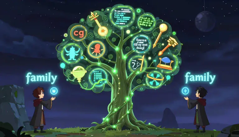 Visual representation of "javascript" - JavaScript can also refer to a family of programming languages that share a similar syntax and behavior.