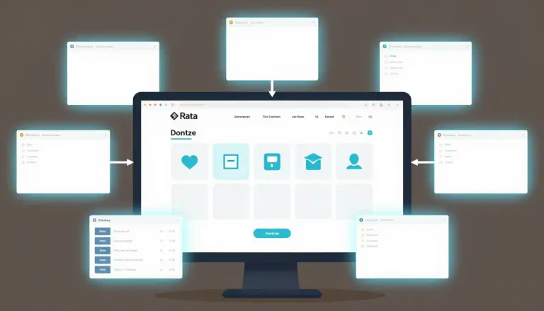 Visual representation of "homepage" - The main page of a website that serves as a starting point for navigation.