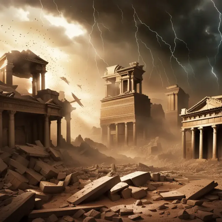 Visual representation of "oblivion" - The state of being completely destroyed or wiped out
