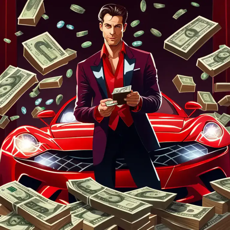 Visual representation of "a king’s ransom" - A very large amount of money or valuable things.
