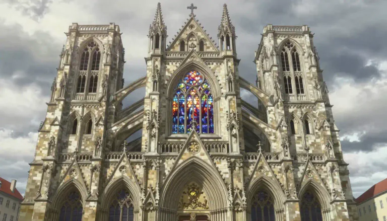 Visual representation of "gothic" - Relating to a style of architecture that was popular in Europe from the 12th to the 16th century