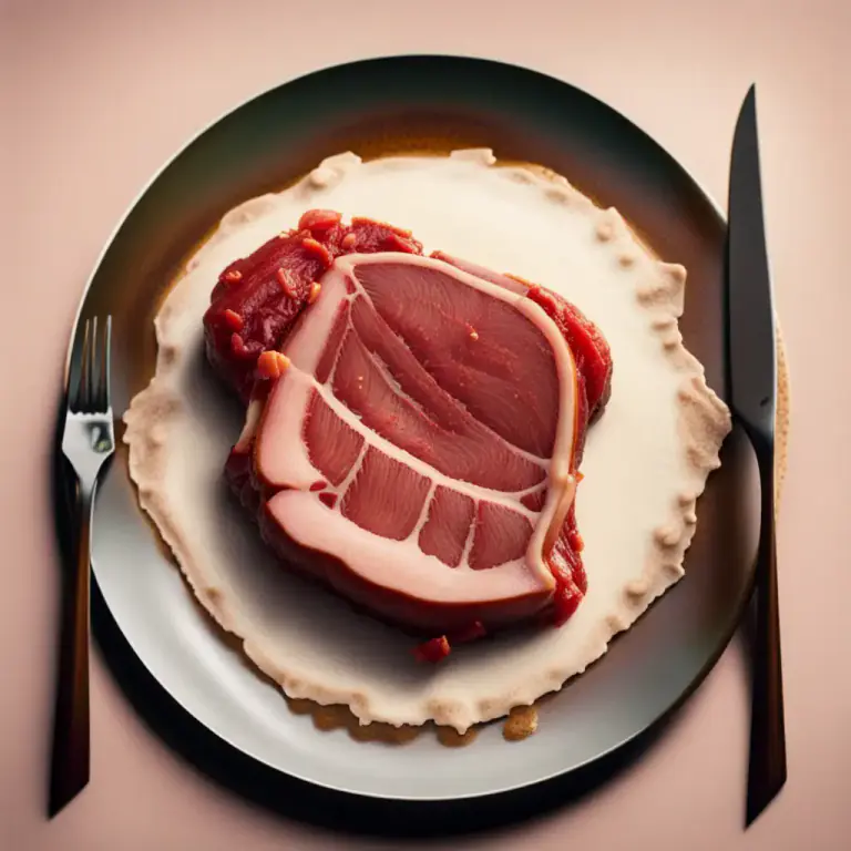 Visual representation of "stringy" - Describes a texture of food that is tough and fibrous.