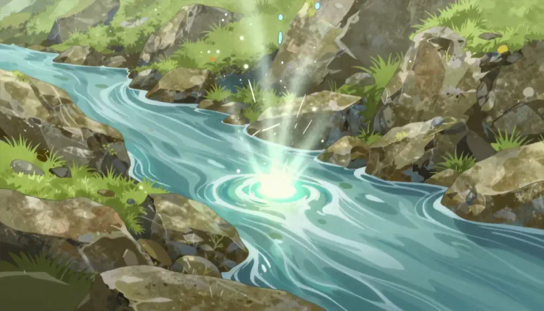 Visual representation of "origin" - The point or place where something begins or is created