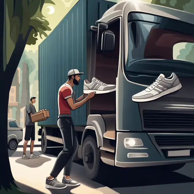 Visual representation of "off the back of a lorry" - Used to describe something that was obtained illegally or without the owner's consent