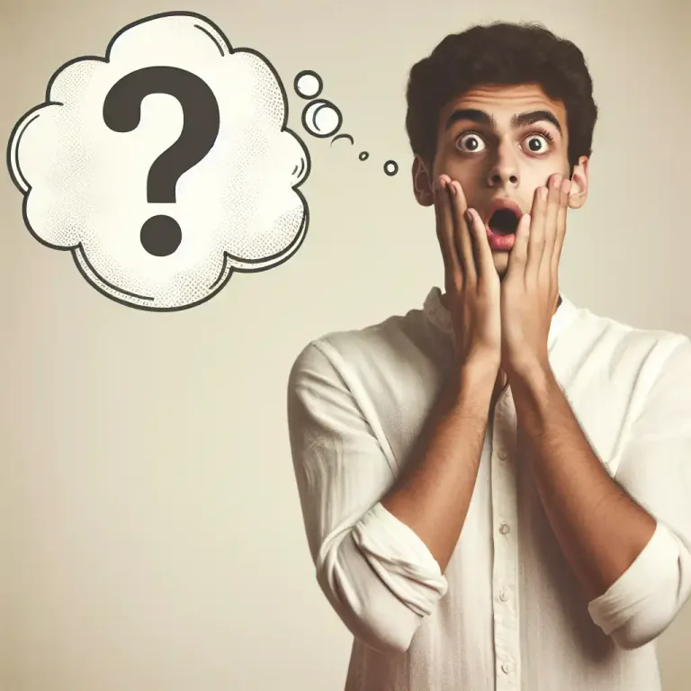 Visual representation of "what" - Used to express surprise or emphasis