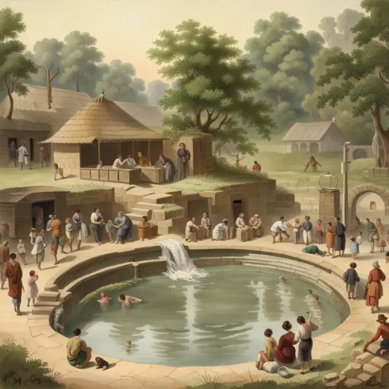 Visual representation of "spa" - A mineral spring considered to have health-giving properties.