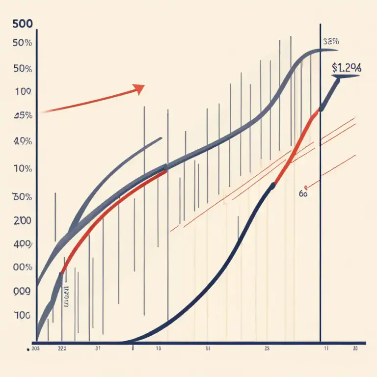 Visual representation of "spiral" - A continuous increase, decrease, or worsening