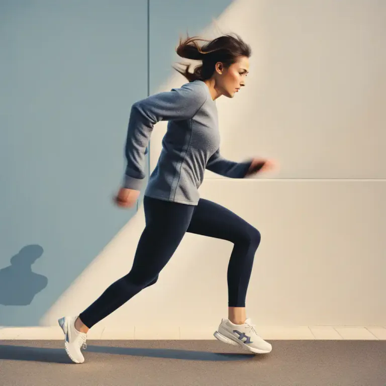 Visual representation of "misstep" - A wrong step or stumble in walking or running