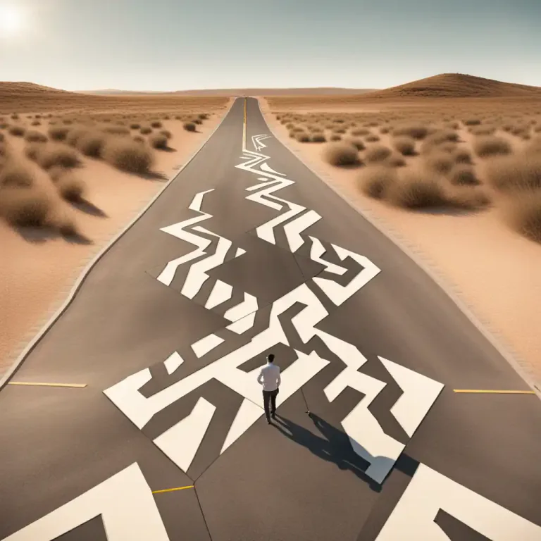 Visual representation of "go all round the houses" - To take a longer, more complex route or process, instead of a simple, straightforward one