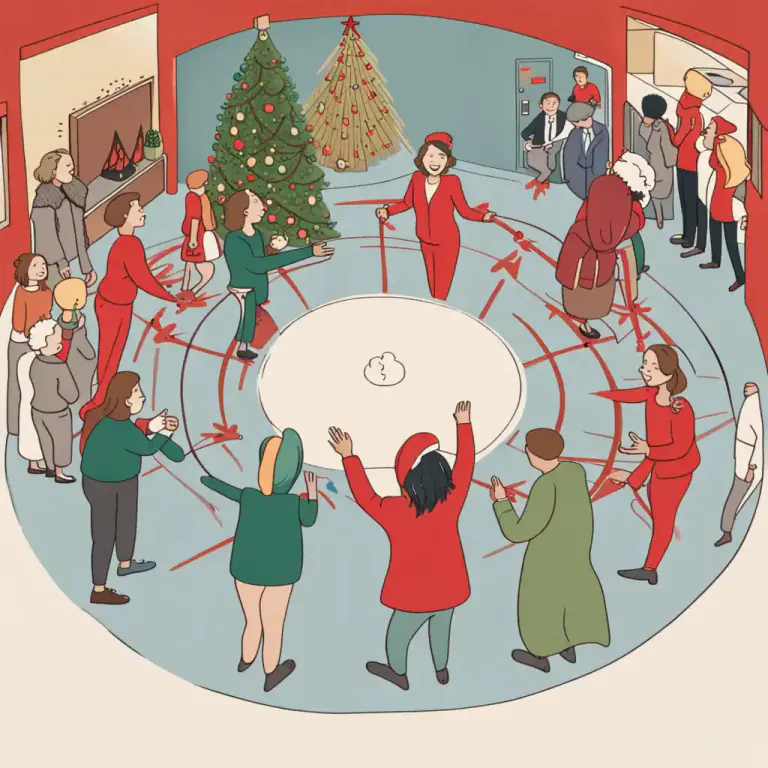 Visual representation of "change round" - To take turns, or to switch roles