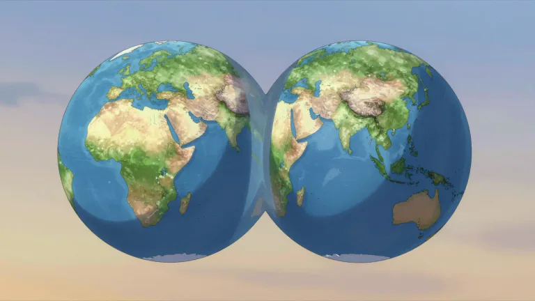 Visual representation of "hemisphere" - Half of a sphere