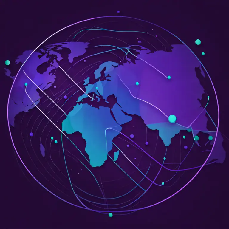 Visual representation of "onion" - A network protocol used for anonymous communication