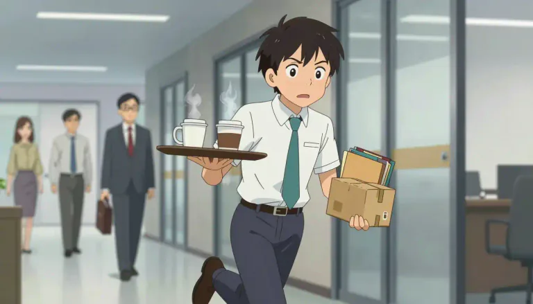 Visual representation of "gofer" - A person who is hired to do various tasks for someone else, often involving running errands.
