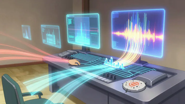 Visual representation of "decode" - To convert (audio or video signals) into another form.