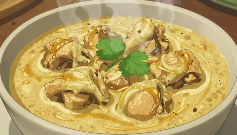 Visual representation of "korma" - A korma is a type of dish in South Asian cuisine, often made with yogurt or cream and spices, typically simmered to create a rich, flavorful sauce.