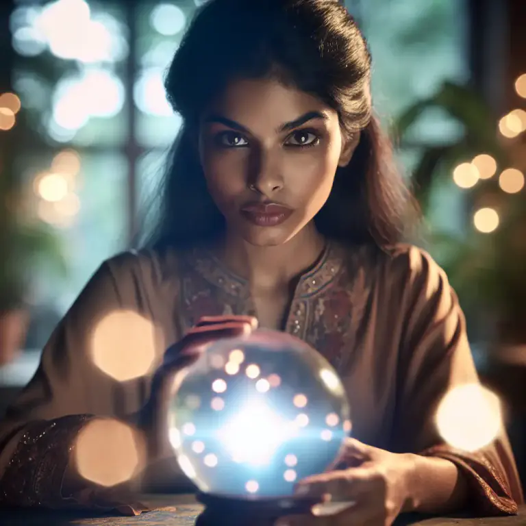 Visual representation of "clairvoyant" - A person who has the supposed power to see things not normally perceivable.