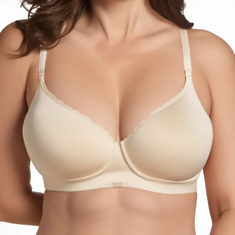 Visual representation of "cup" - The round, hollow part of a bra that covers, shapes, and supports a woman's breast.