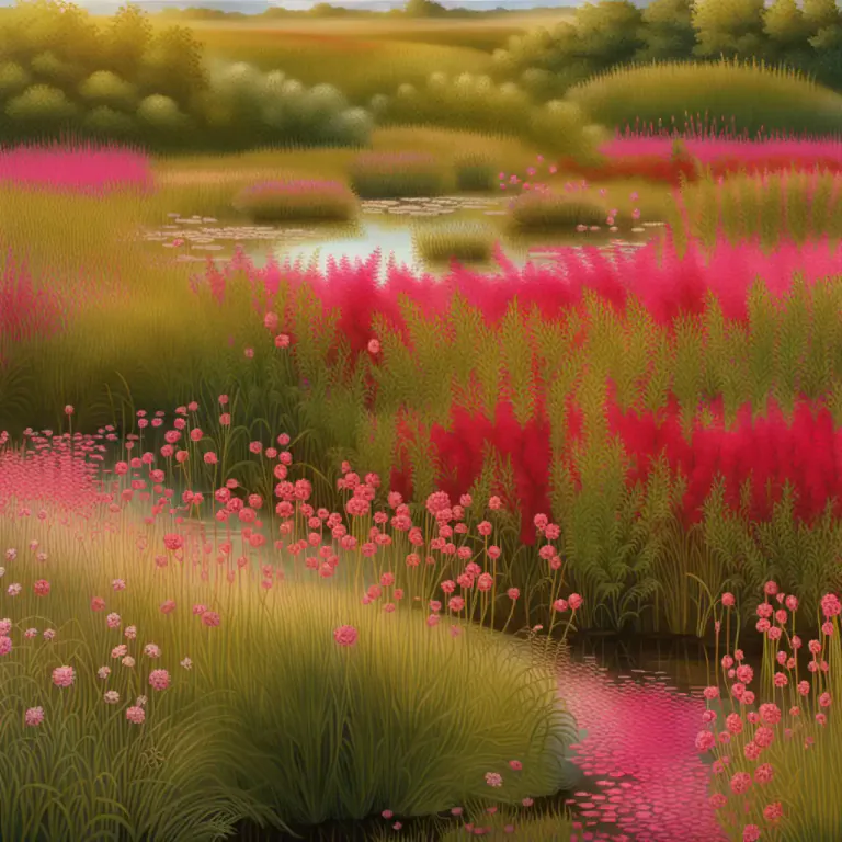 Visual representation of "redshank" - A plant with red stems and pink or white flowers, often seen in marsh or wet areas.