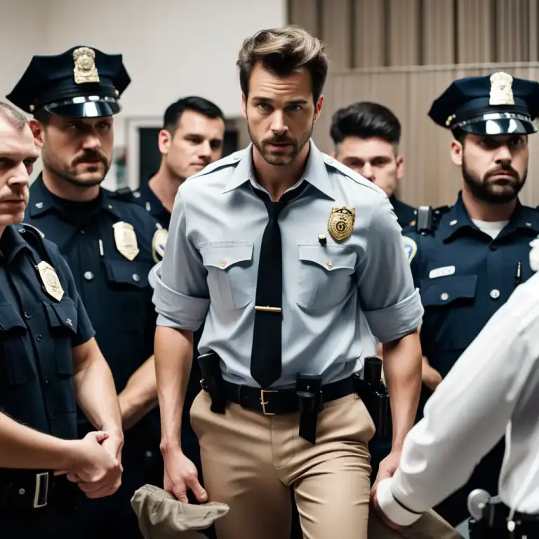 Visual representation of "fit up" - To unfairly make someone appear guilty of a crime