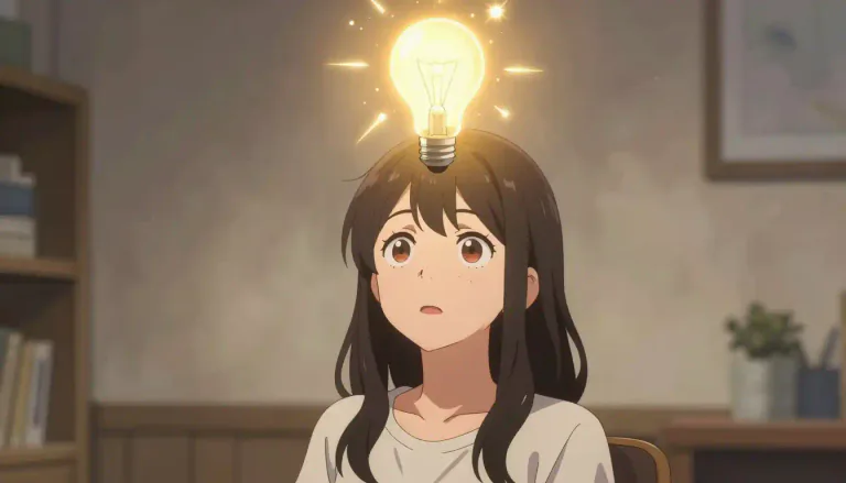 Visual representation of "lightbulb" - A metaphor used to describe a sudden moment of inspiration or creativity.