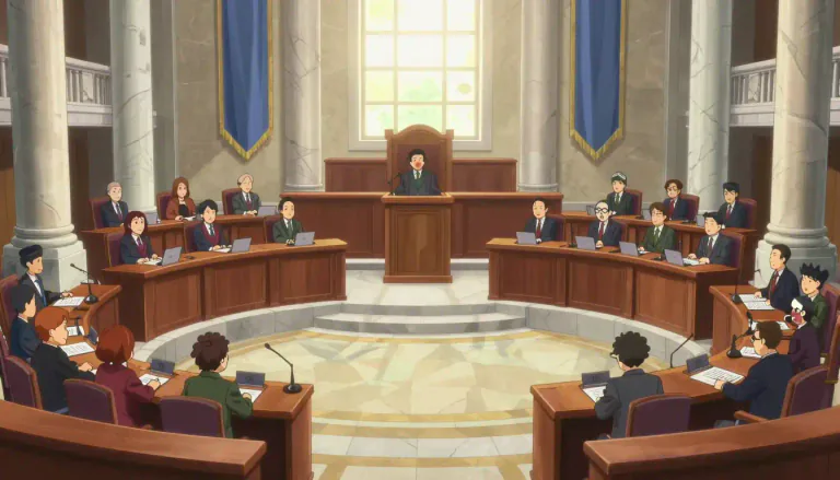 Visual representation of "senate" - The smaller upper assembly in the US Congress, most
US states, France, and other countries.