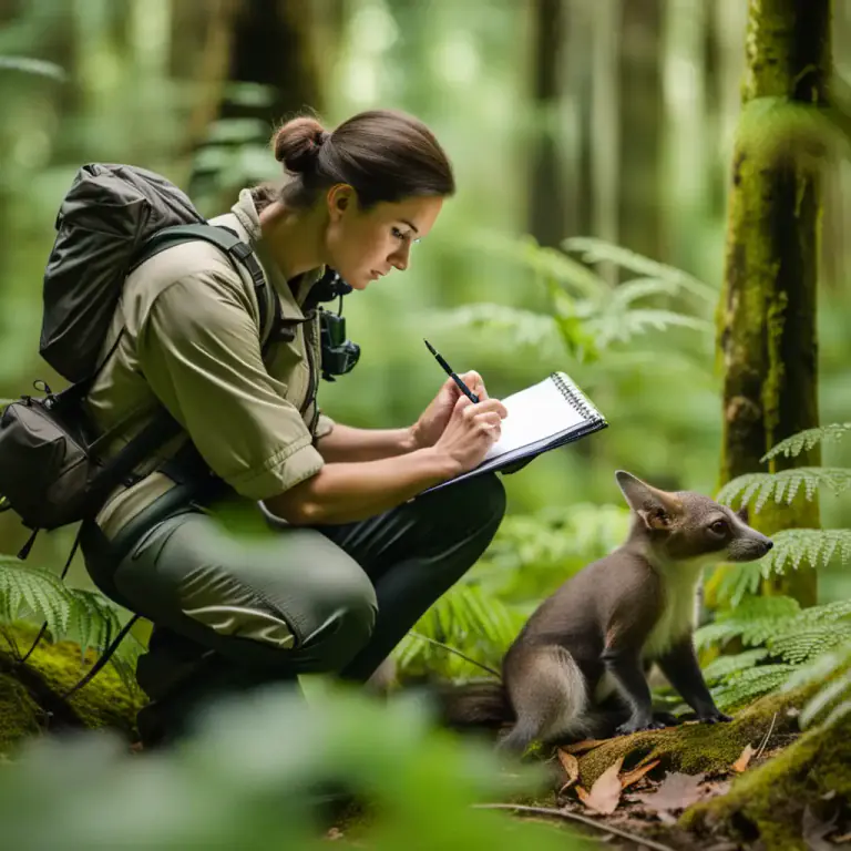Visual representation of "naturalistic" - Relating to observing and studying animals and plants in their real environment