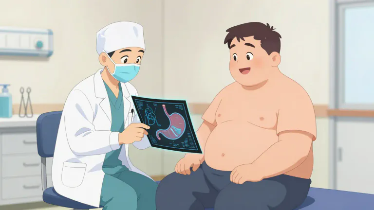 Visual representation of "bariatric" - Relating to the treatment of obesity.