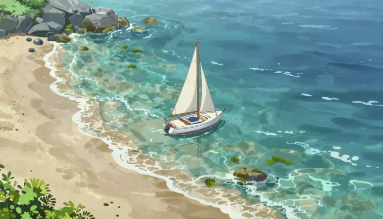 Visual representation of "inshore" - Close to the shore or coast.