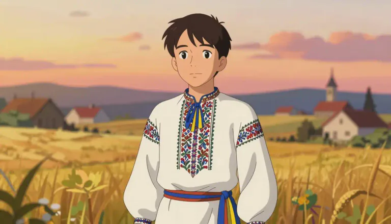 Visual representation of "ukranian" - a person from Ukraine or of Ukrainian descent.