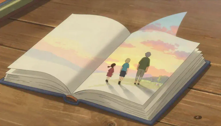 Visual representation of "epilogue" - A section at the end of a book or play that serves as a comment on or a conclusion to what has happened.