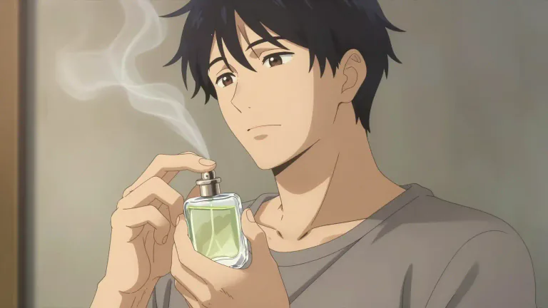 Visual representation of "cologne" - A kind of light perfume or scented water that people use to make themselves smell good.