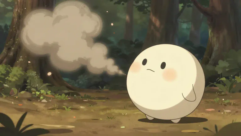 Visual representation of "puffball" - A type of fungi or mushroom that releases a cloud of spores when touched or hit.