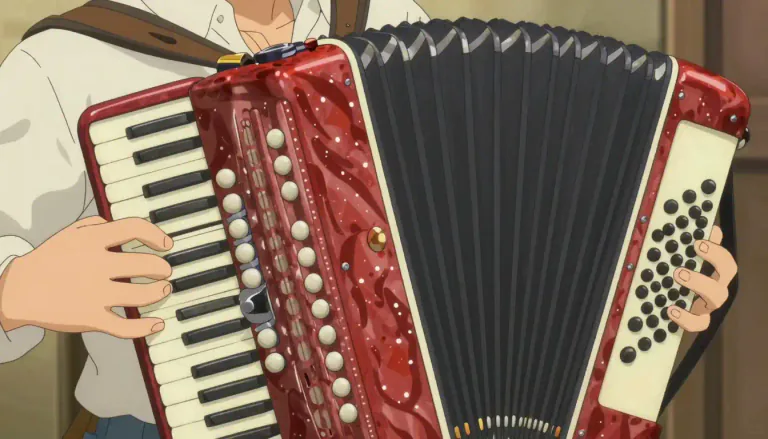 Visual representation of "concertina" - A small musical instrument similar to an accordion