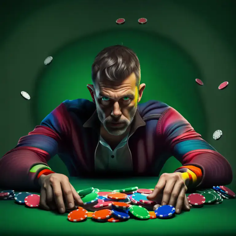 Visual representation of "all in" - Paying all of something, as in poker