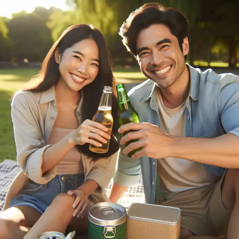 Visual representation of "tinny" - (Australian, New Zealand) A can of beer
