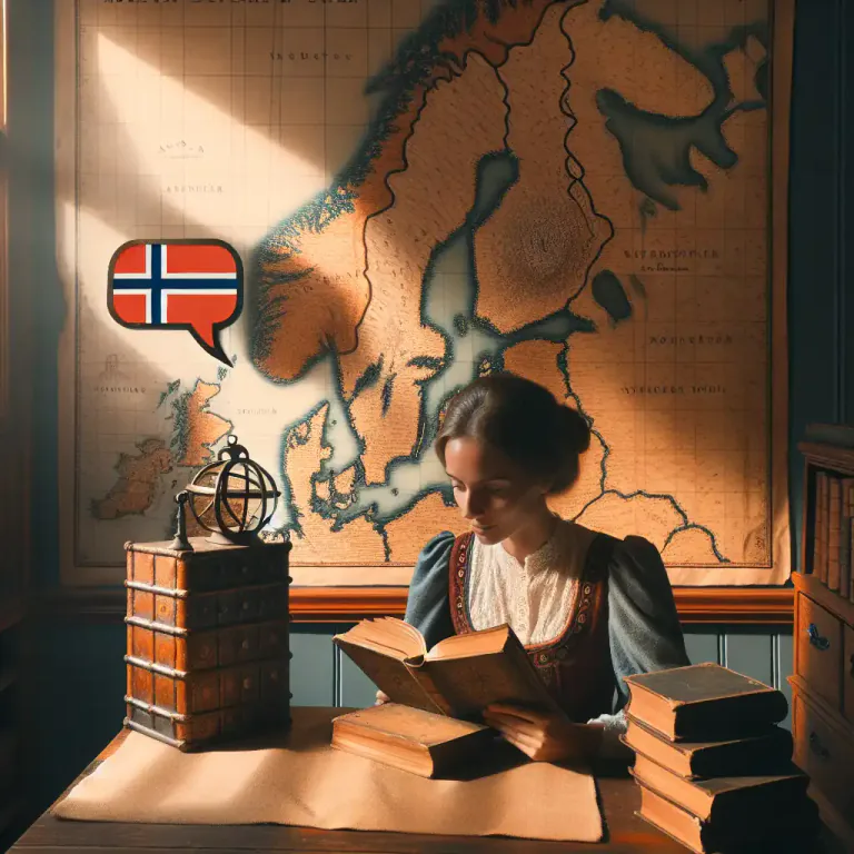 Visual representation of "norwegian" - The language of Norway, belonging to the North Germanic branch of the Indo-European language family.