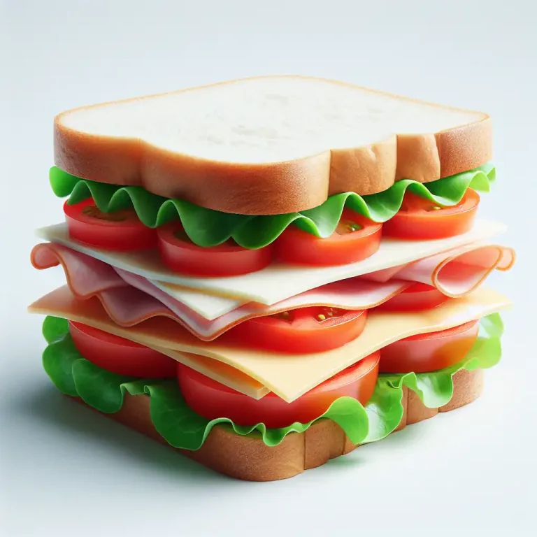 Visual representation of "sandwich A and B together" - To place or squeeze between two people or things.