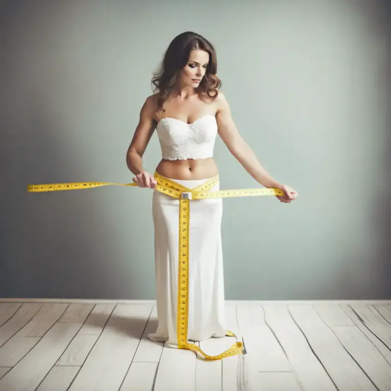 Visual representation of "slim" - To make oneself or become less fat or less thick.