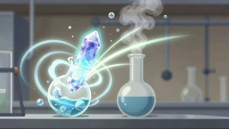 Visual representation of "accelerator" - A substance that speeds up a chemical reaction.