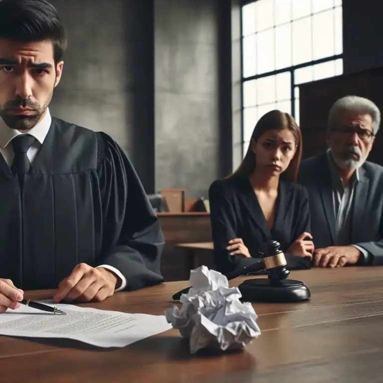 Visual representation of "invalidate" - in law, to declare or make something legally or officially not valid
