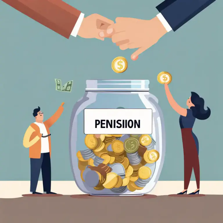 Visual representation of "contribute" - To pay money to a common fund or for a common purpose.