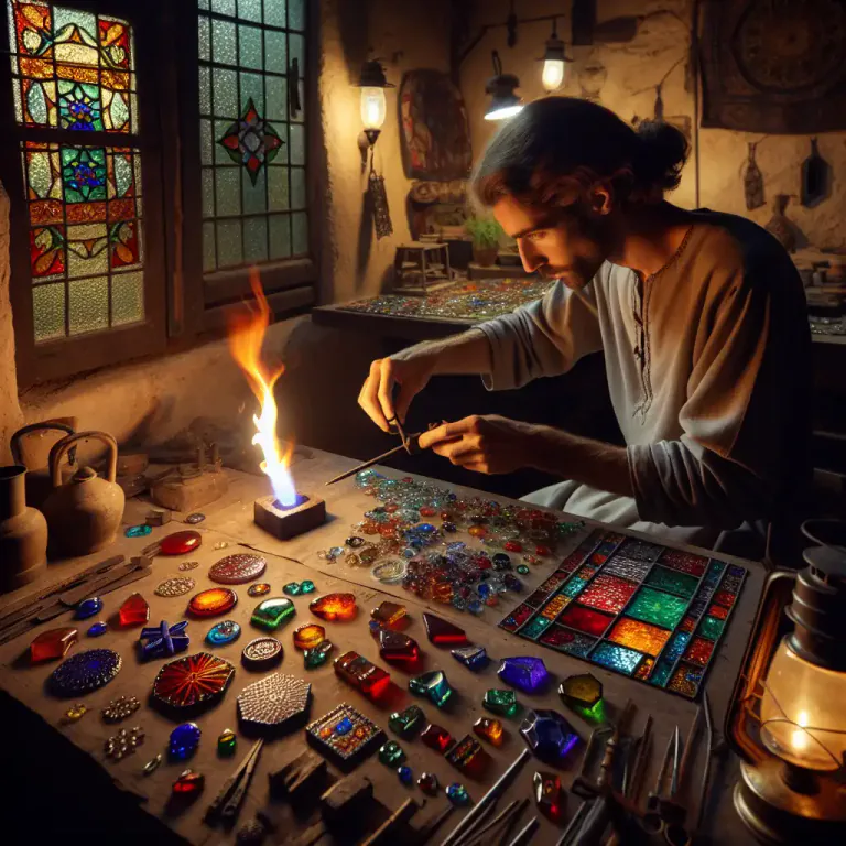 Visual representation of "spelter" - A soft solder used in making stained glass, with a high zinc composition.