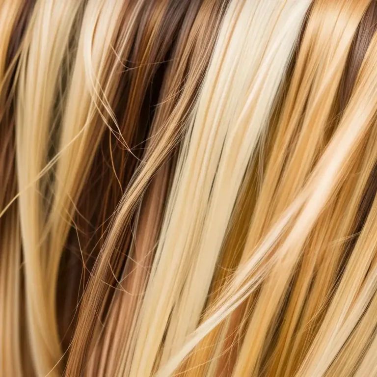 Visual representation of "dirty blonde" - Describes the hair color that is a medium or dark shade of blonde.