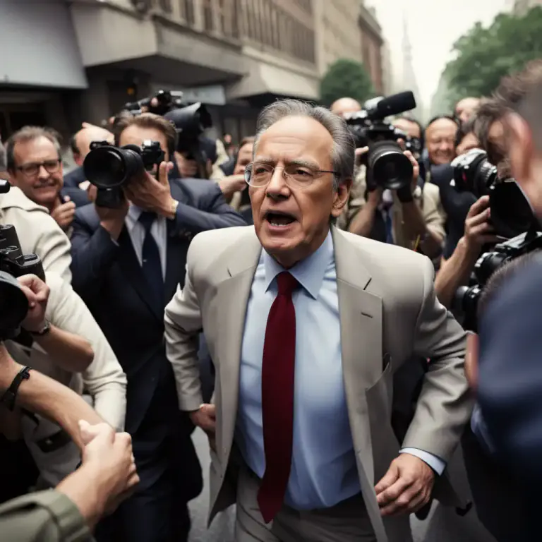 Visual representation of "in the public eye" - Being under close public scrutiny