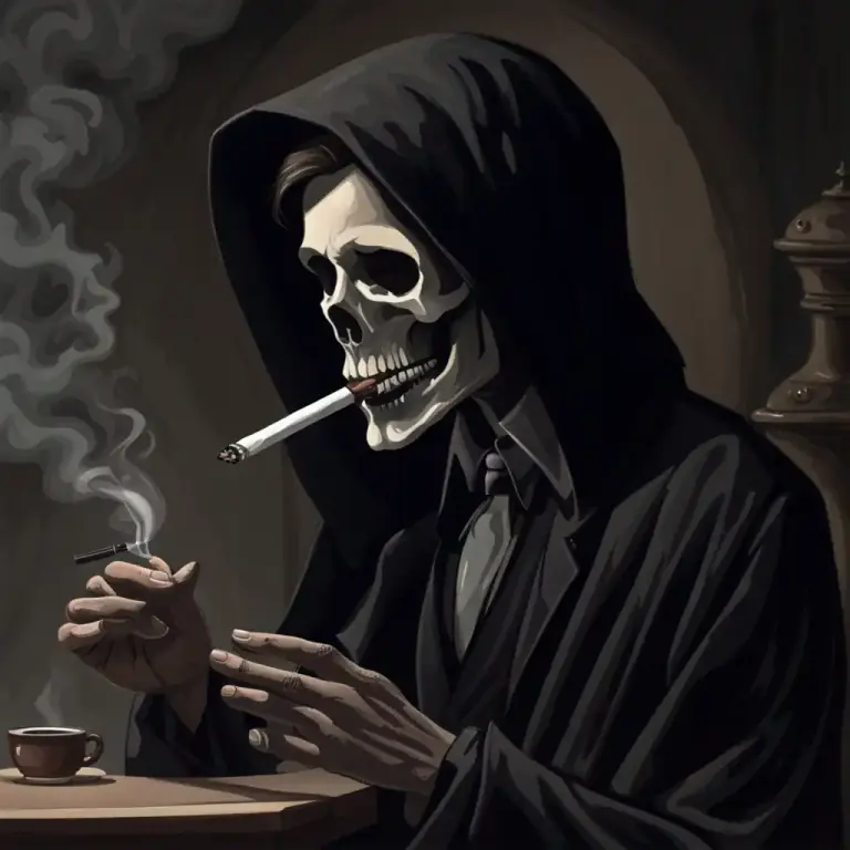 Visual representation of "be the death of somebody" - To cause someone's death