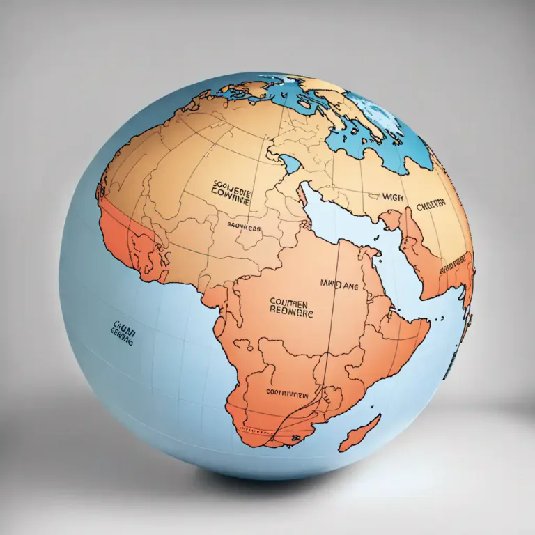 Visual representation of "south" - The developing countries, most of which are in the southern hemisphere